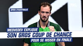 Open d'Australie : Medvedev explique son gros coup de chance pour se hisser en finale