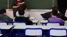 Une salle de classe.