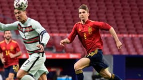 Diego Llorente, derrière Cristiano Ronaldo