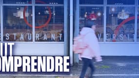 Un restaurant universitaire - Image d'illustration 