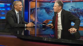 Barack Obama invité du "Daily Show" de Jon Stewart le 21 juillet 2015.