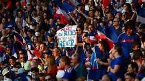 Les supporters de l'équipe de France face aux Pays-Bas, le 13 juillet 2025.