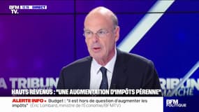Éric Lombard, ministre de l'Économie: "Il est hors de question d'augmenter les impôts"