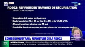 Combe du Queyras: fermeture de la RD902 en raison de travaux de sécurisation
