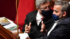 Jean-Luc Mélenchon à l'Assemblée nationale. 