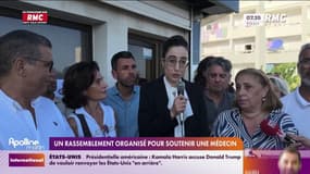 Un rassemblement organisé pour soutenir une médecin