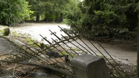 Bagnère-de-Luchon après la crue.