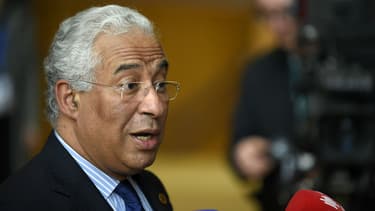 Le Premier ministre portugais Antonio Costa répond aux questions des journalistes lors d'un sommet européen, le 9 mars 2017 à Bruxelles. (Photo d'illustration)
