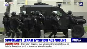 Nice: le RAID déployé aux Moulins lors d'une opération de police, deux personnes interpellées