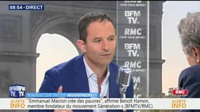 Pour Hamon, Macron est "indigne" du vote des classes populaires à la présidentielle