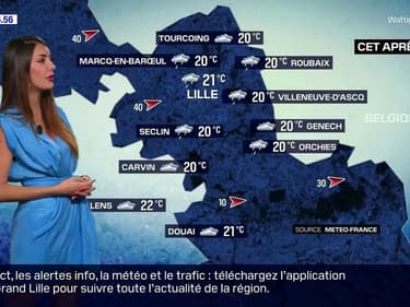 Météo: une météo maussade ce jeudi dans la région lilloise avec quelques précipitations, des nuages et du vent au programme, seulement 21°C à Lille