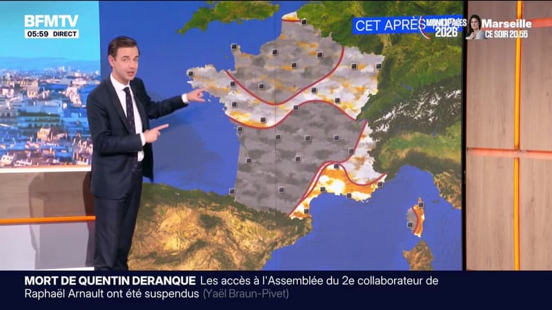 De fortes pluies continuent de tomber sur les trois quarts du territoire et les températures ne dépasseront pas les 10°C, voici la météo du jeudi 19 février