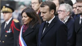 Emmanuel Macron aux commémorations du 13 novembre les années précédentes.