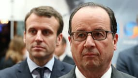François Hollande et Emmanuel Macron le 23 mai 2016 à l'Elysée.