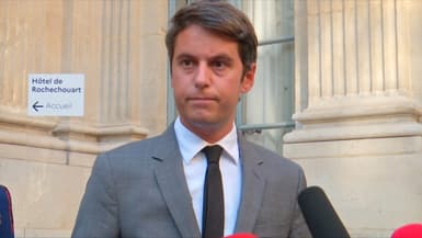 Le ministre de l'Éducation nationale et de la Jeunesse Gabriel Attal le 6 septembre 2023. 