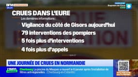 Crues: trois départements normand placés en vigilance orange vendredi
