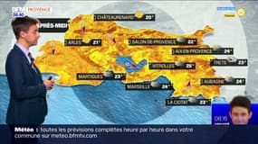 Météo Bouches-du-Rhône: un soleil matinal remplacé par des nuages et quelques coups de tonnerre, 24°C Marseille