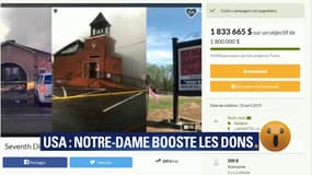 Les dons pour Notre-Dame boostent une cagnotte pour des églises américaines