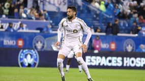 Olivier Giroud célèbre son but lors du match Los Angeles FC-Montréal (2-2, MLS), le 25 mai 2025