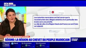 Séisme au Maroc: pour Katy Vuylsteker, conseillère régionale pour les écologistes, il faut "une aide financière" et "matérielle"