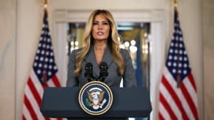 Melania Trump le 9 avril 2026 à la Maison Blanche.