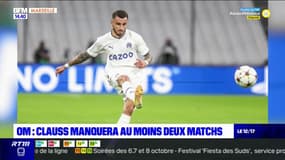 OM: Jonathan Clauss souffre d'une blessure aux ischio-jambiers et manquera les deux prochains matchs