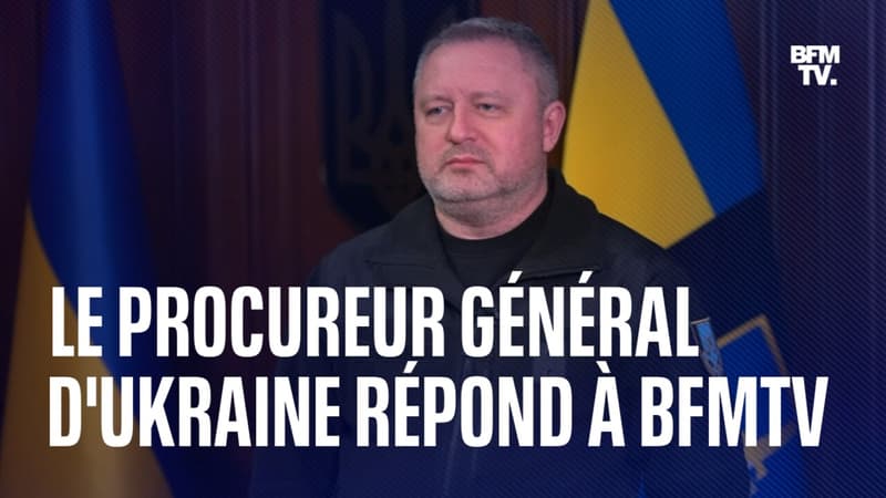 Ukraine, un an de guerre: le procureur général d'Ukraine, Andriy Kostin, en charge de l'enquête sur les crimes de guerre, répond à BFMTV