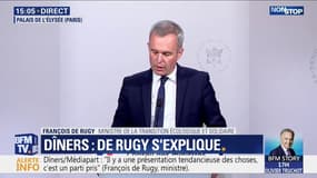 François de Rugy: "Il n'y a pas eu de dîners entre amis organisés sous ma présidence"