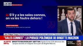 Propos polémiques de Brigitte Macron: "Il faut arrêter de tomber sur Brigitte Macron, il y a suffisamment de vrais problèmes en France", déclare Jean-Philippe Tanguy, député (RN)