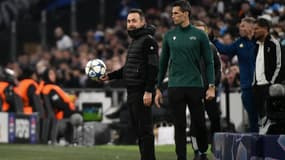 Roberto De Zerbi lors du match OM-Newcastle (2-1, Ligue des champions), le 25 novembre 2025