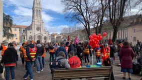 Manifestation contre la réforme des retraites à Gap, le 11 mars 2023. (Photo d'illustration)