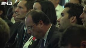 Football / François Hollande a vibré pendant France - Honduras - 15/06