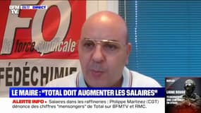 Hakim Bellouz (FO): "Les organisations syndicales qui vont négocier l'accord sur les salaires chez Total vont entrer dans la salle de négociations les mains entravées dans le dos et un calibre sur la tempe"