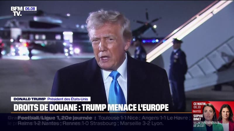 Droits de douane: après le Canada, le Mexique et la Chine, Donald Trump menace l'Europe