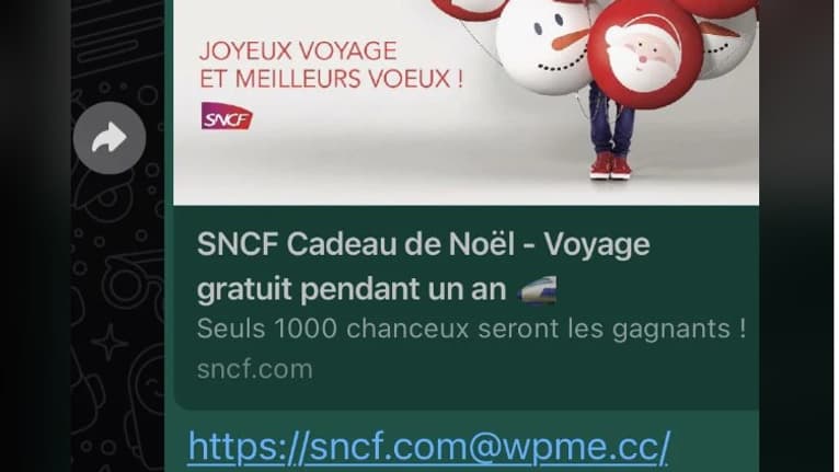 Faux jeu-concours SNCF