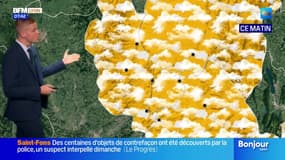 Météo Rhône: des passages nuageux et faibles pluies, jusqu'à 27°C à Givors ce mercredi