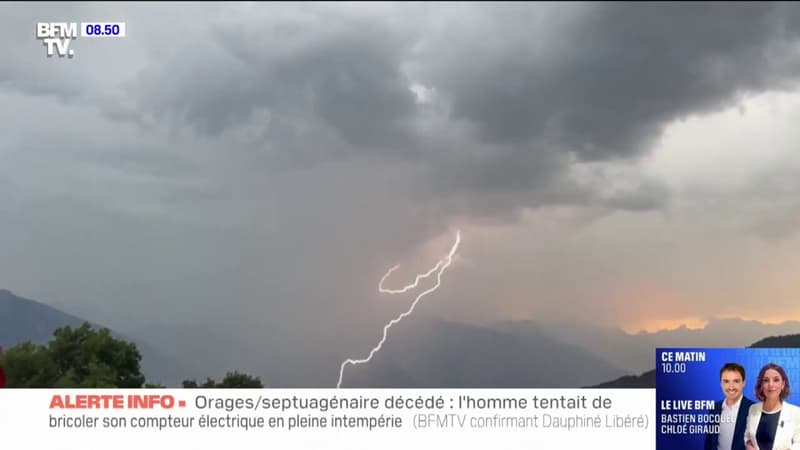 Orages: un homme de 78 ans est mort à Pressins, en Isère