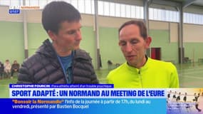 Sport adapté: le para-athlète Christophe Fourcin va concourir au Meeting de l'Eure