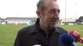 Christophe Fauvel, président de Bergerac, avant le 16e de finale de Coupe de France contre l'OL, le 19/01/2024