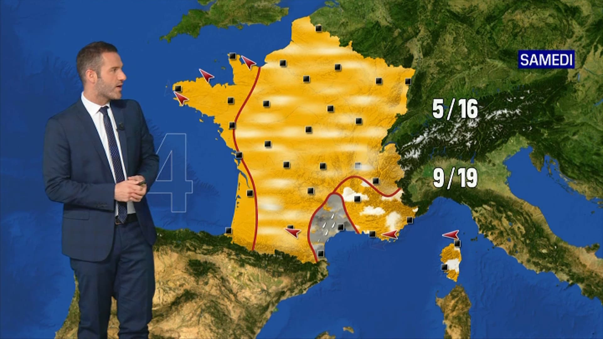 La météo de ce samedi 12 novembre.