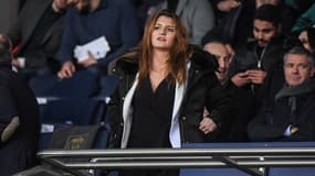 La secrétaire d'État à l'Égalité femmes-hommes Marlène Schiappa, au Parc des Princes (Paris) le 3 avril 2019