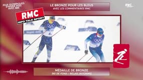 JO 2022 (ski de fond) : Les Bleus en bronze sur le relais 4x10kms (avec les commentaires RMC)