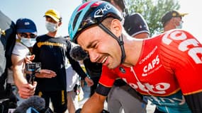  Les larmes de Victor Campenaerts après sa victoire lors de la 18e étape du Tour de France
