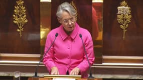 Élisabeth Borne à l'Assemblée nationale le 23 octobre 2023.