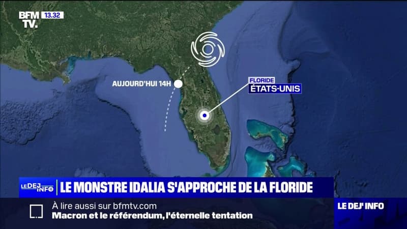 L'ouragan Idalia s'approche des côtes de la Floride, avec des vents pouvant atteindre les 250km/h