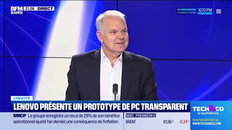 Éric Lallier (Lenovo France) : Lenovo présente un prototype de PC transparent - 28/02