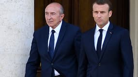 Gérard Collomb et Emmanuel Macron en juin 2018.