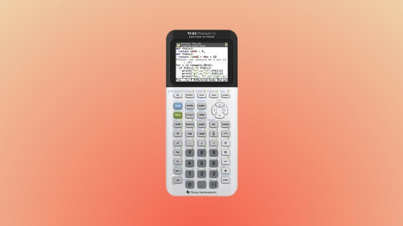 Cette calculatrice graphique Texas Instruments profite d'un prix réduit pendant un temps limité
