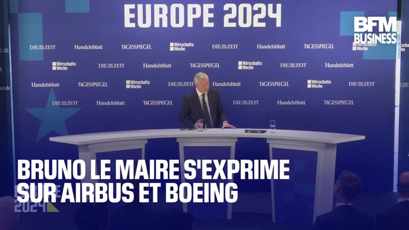 Bruno Le Maire s'exprime sur AirBus et Boeing