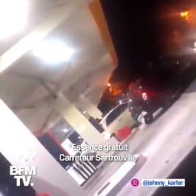 Cette pompe à essence s'est mise à distribuer du carburant gratuitement à Sartrouville